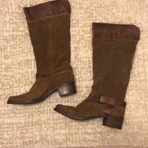 Brown Leather Strap Boot